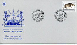 South Africa Bophuthatswana - Date-stamp Card - Stempelkarte - Stamp Exhibition, Essen, Germany, Leopard - Bophuthatswana