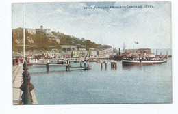 Postcard Devon Torquay Princess Gardens Jetty Celesque Series Unused - Torquay