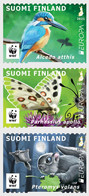 Finland 2021 Europa CEPT National Wildlife Critically Endangered Strip Of 3 Stamps - Ongebruikt