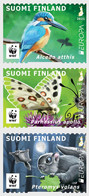 Finland 2021 Europa CEPT National Wildlife Critically Endangered Strip Of 3 Stamps - Ungebraucht