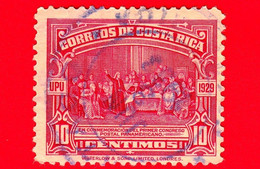 COSTA RICA - Usato - 1930 - UPU - Colombo Con La Regina Isabella -10 - Costa Rica