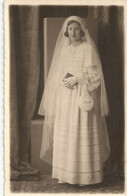 Jeune Fille Communiante  ( Photo Carte  The - Comunioni