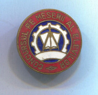 Romania School, Vintage Pin Badge Abzeichen, Enamel - Administrations
