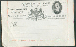 Carte-Lettre ARMEE BELGE Effigie Du ROi Albert Correspondance Militaire; Modèle Pas Courant à L'état Neuf. - 19966 - Armée Belge