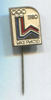 Olympic Games Lake Placid 1980. Olympiade, Vintage Pin Badge Abzeichen - Jeux Olympiques