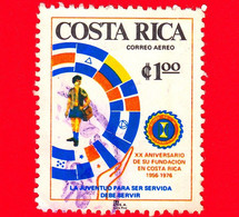 COSTA RICA - Usato - 1976 - 20 Anni Dell' Organizzazione Giovanile '20-30 Club' -1.00  P. Aerea - Costa Rica
