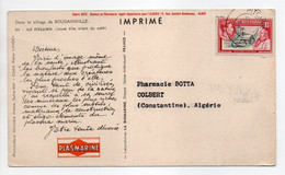 - Carte Publicitaire PITCAIRN ISLAND Pour CONSTANTINE (Algérie) 20.1.1954 - Publicité PLASMARINE - - Pitcairn