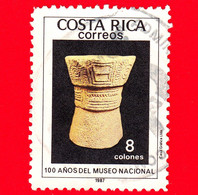 COSTA RICA - Usato - 1987 - Centenario Del Museo Nazionale - Oggetto D'arte - 5 - Costa Rica