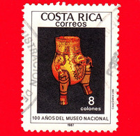 COSTA RICA - Usato - 1987 - Centenario Del Museo Nazionale - Oggetto D'arte - 8 - Costa Rica
