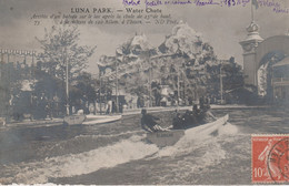 FETE FORAINE . LUNA PARK - Water Chute - Arrivée D' Un Bateau Sur Le Lac Après La Chute De 25 M De Haut, à La Vitesse - Foires