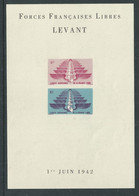Levant BF N° 1b X  Forces Françaises Libres, Le Bloc  Trace De Charnière Sinon TB - Unused Stamps