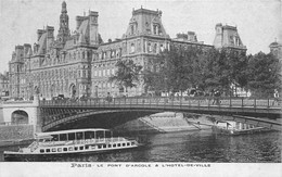 75 PARIS. Pont Arcole Et Hôtel De Ville - Other Monuments