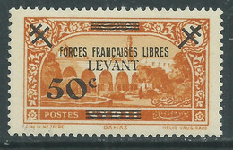 Levant N° 41 XX Partie De Série : Timbre De Syrie Surchargés : 50 C. Sur 4 Pi. Orange, Sans Charnière TB - Neufs