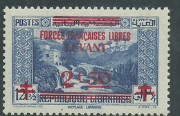 Levant N° 43 XX Partie De Série : Timbre De Syrie Surchargés : 2 F. 50 Sur 12 1/2 Pi. Outremer, Sans Charnière TB - Unused Stamps