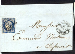 120822// CERES N° 4 SEUL SUR LETTRE Coté 70€   Filets + Ou - Touchés - 1849-1876: Classic Period