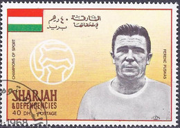 Sharjah 1972 - Mi 505 - YT 214C ( Football Famous Player : Ferenc Puskás ) - Used Stamps