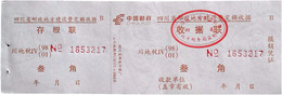 CHINA CHINE CINA SICHUAN  ADDED CHARGE LABELS (ACL) 0.30 YUAN - Other & Unclassified