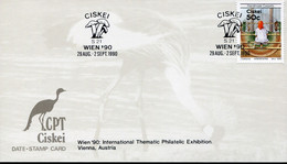 South Africa Ciskei - Date-stamp Card - Stempelkarte - Fungi - Ciskei