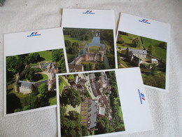 SERIE DE 8 MENUS AIR FRANCE CHATEAUX - Menu Cards