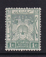 Malaya - Kelantan: 1911/15   Emblem    SG1    1c   Yellow-green   MH - Kelantan