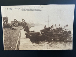 Zeebrugge - Engelse Geleischepen En Baggerboten - Oorlog Schip - Zeebrugge