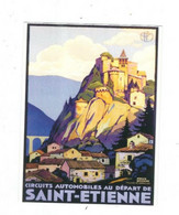 MODERN POSTCARD FORIEGN RAIL  POSTER ADVERTISING  FRANCE PLM   SAINT ETIENNE CARD NO LA/A   94 - Advertising