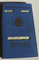 PALERMO 1936 : ITALIAN  PASSPORT  ISSUED  TO  MILITARY  WITH  MANY  REVENUE  STAMPS  OF  ITALY, YUGOSLAVIA, FRANCE Ecc - Seals Of Generality
