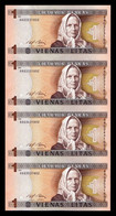 Lituania Lithuania 1 Litas 1994 Pick 53 Hoja/pliego 4 Billetes Uncut SC UNC - Lituanie