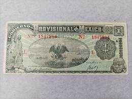 Billete De México De 1 Peso Del Gobierno Provisional De México, Año 1916 - Mexico