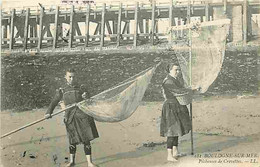 62 - Boulogne Sur Mer - Pecheuses De Crevettes - Animé - Ecrite En 1904 - CPA - Voir Scans Recto-Verso - Boulogne Sur Mer