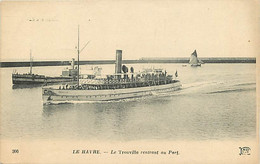 76 - Le Havre - Le Trouville Rentrant Au Port - Bateaux - Correspondance - CPA - Voir Scans Recto-Verso - Zonder Classificatie