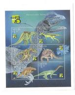 Nevis 1999 Australia Stamp Expo Dinosaurs Sheet MNH - St.Kitts And Nevis ( 1983-...)
