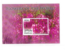 Maldives 2007 Flowers Of The World Flower S/S MNH - Maldivas (1965-...)