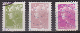 Marianne De Beaujard - FRANCE - Série Courante - N° 4342-4343-4345 - 2009 - Gebraucht