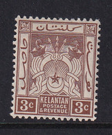 Malaya - Kelantan: 1921/28   Emblem    SG16b    3c    MH - Kelantan