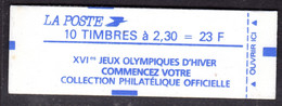 FRANCE - 1990 23F BOOKLET CARNET ALBERVILLE OLYMPICS COMPLETE FINE MINT SG DSB98 - Moderne : 1959-...