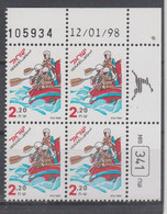 ISRAEL 2000 ROWING CANOE KAYAK SLALOM PLATE BLOCK - Ongebruikt (zonder Tabs)