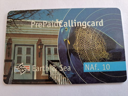 BONAIRE  GSM/TELBOCEL CHIPPIE NAF 10,-  FISH         S/N DARK   VERY FINE USED CARD        ** 10565** - Antilles (Netherlands)