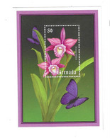 Grenada 2000 Orchids Flower Flowers Butterfly S/S MNH - Grenada (1974-...)