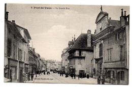 PONT DE VAUX -- 1912-- La Grande Rue  (animée ) ......................à Saisir - Pont-de-Vaux