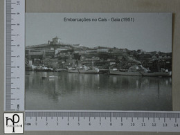 PORTUGAL - EMBARCAÇÕES NO CAIS -  VILA NOVA DE GAIA -   2 SCANS  - (Nº50510) - Porto
