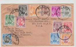 MALAYSIA  LOT MANY STAMPS SELANGOR On Cover To USA   Réf R71 - Sonstige & Ohne Zuordnung