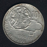 Tschechoslowakei, 10 Korun 1966, Velka Morava, Silber, UNC - Czechoslovakia