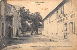 48-LANGOGNE-ENTREE DE LA VILLE PAR LA ROUTE DE MENDE ET GENDARMERIE - Langogne