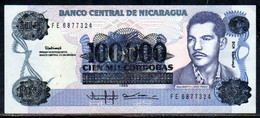 659-Nicaragua 100 000 Cordobas Sur 100 Cordobas 1989 FE687 - Nicaragua