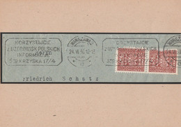 Polen Briefstück Warszawa 2 1930 MWST Werbestempel - Franking Machines (EMA)