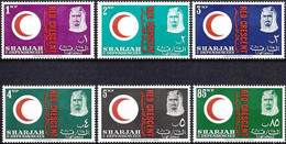 Sharjah 1963 - Mi 28/33A - YT 21/26 ( Red Crescent ) MNH** - Complete Set - Sharjah