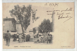 CPA 83 - AUPS - FONTAINE DU COURS - Aups