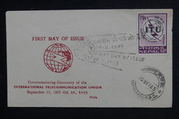 NEPAL - Enveloppe FDC En 1965 - Télécommunications - L 128628 - Nepal