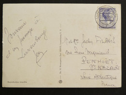 LETTRE LUXEMBOURG LUXEMBURG AVEC YT 583 GRANDE DUCHESSE CHARLOTTE - LUXEMBOURG PITTORESQUE MULTIVUES - Briefe U. Dokumente